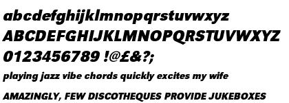 Grotesk URW Bold Narrow Oblique