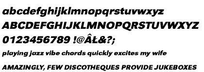 Grotesk URW CE Bold Wide Oblique