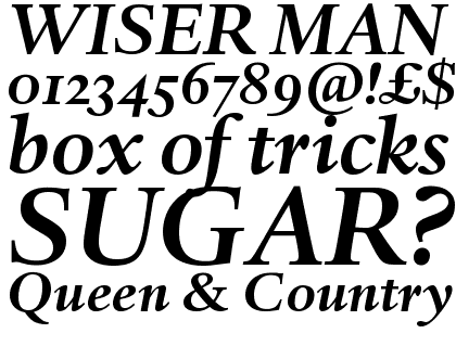 Haarlemmer&trade; Bold Italic SC