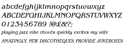 ITC Benguiat&trade; Book Italic