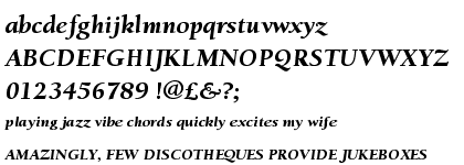 ITC Berkeley&trade; Oldstyle Pro Black Italic