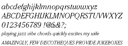 ITC Cheltenham&trade; Pro Light Italic