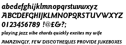 ITC Goudy Sans&trade; Bold Italic