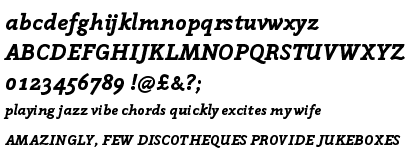 ITC Napoleone Slab&trade; Black Italic