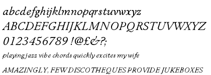 ITC New Winchester&trade; Book Italic