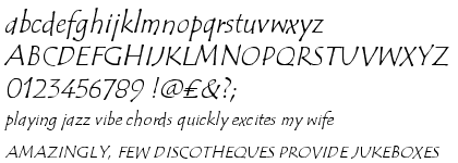 ITC Tempus&trade; Sans Italic