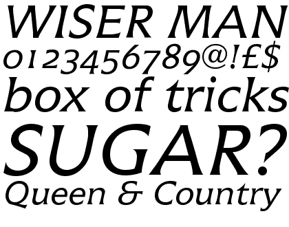 Icone&trade; 56 Regular Italic OsF