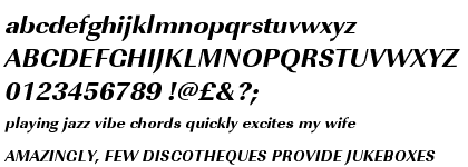 Imperial URW Extra Bold Oblique