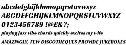 Imperial URW Ultra Bold Narrow Oblique