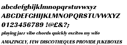 Imperial URW Ultra Bold Oblique