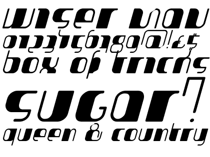 Jakone Condensed Bold Italic