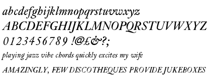 Janson URW Regular Italic