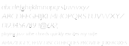 Jillican Ultra Light Italic