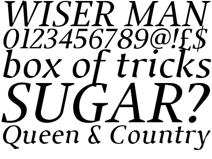 Jude Medium Lining Numbers Italic