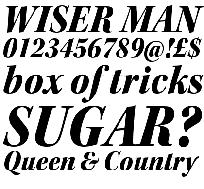 Kepler Black Semicondensed Italic Subhead