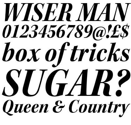 Kepler Bold Semicondensed Italic Subhead