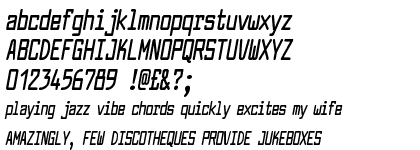 Larabiefont Compressed Bold Italic