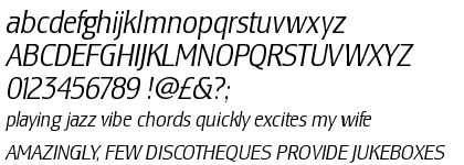 Lesmore RR Condensed Light Italic