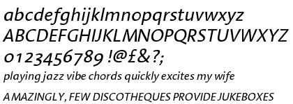 Linotype Aroma&trade; Regular Italic