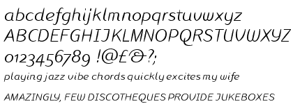 Linotype Inagur&trade; Light Italic