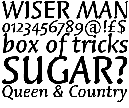 Linotype Syntax&trade; Letter Medium Italic OsF