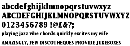 Lucida Bold Condensed