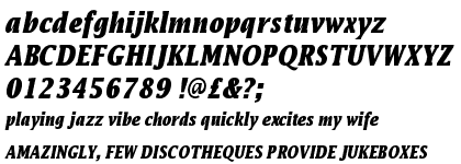 Lucida Bold Condensed Italic