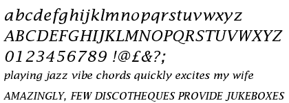 Lucida Fax Italic