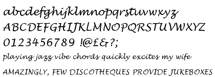 Lucida&trade; Handwriting Italic