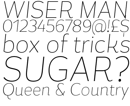 Magallanes Condensed Ultralight Italic