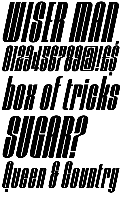 Mercano Empire Condensed Italic