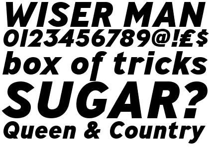 Ministry Extra Bold Italic