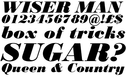 Monotype Bodoni Black Italic