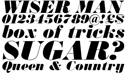 Monotype Bodoni Ultra Bold Italic