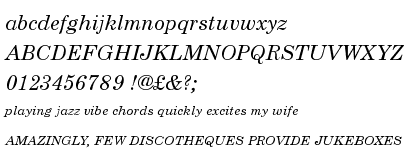 Monotype Century Schoolbook Italic ESQ