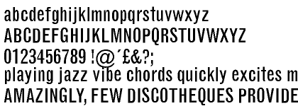 Monotype Grotesque&trade; Condensed