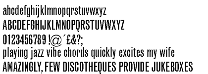 Monotype Grotesque&trade; Extra Condensed