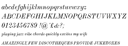 Monotype Modern&trade; Extended Italic