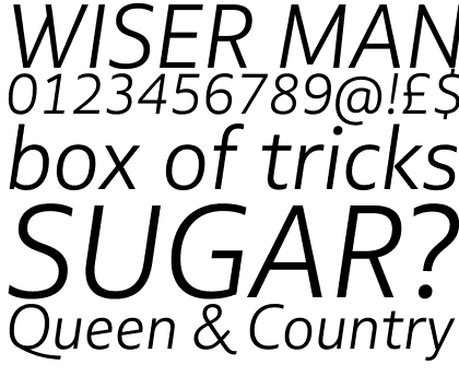 Multiple Sans Alt II Light Italic