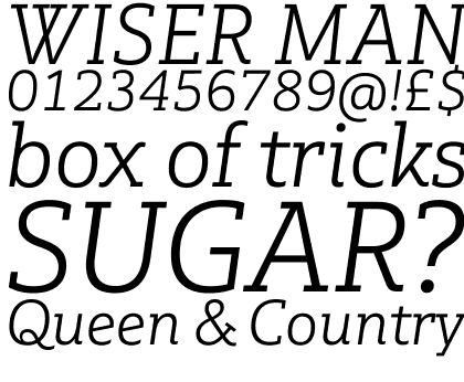 Multiple Slab Alt III Light Italic