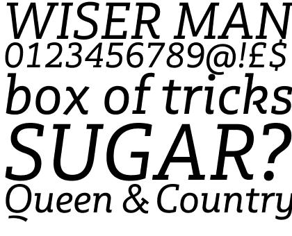 Multiple Slab Pro Regular Italic