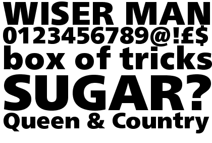 Neue Frutiger&reg; W1G Extra Black