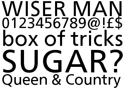 Neue Frutiger&reg; W1G Regular