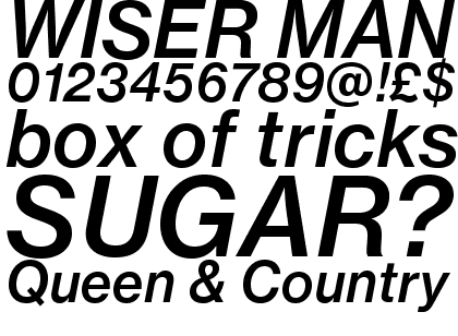 Neue Haas Grotesk Pro Text CFF 66 Medium Italic