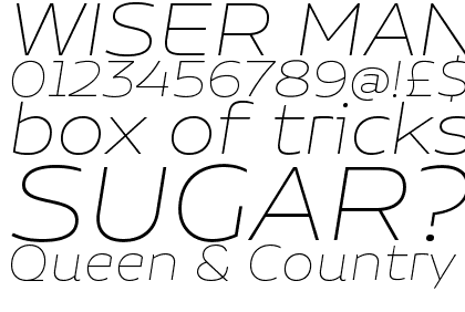 Niemeyer Thin Italic