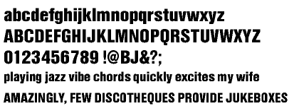 Nimbus Sans Cyrillic Black Condensed