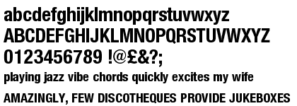 Nimbus Sans Novus Bold Condensed