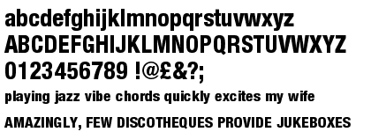 Nimbus Sans Novus Heavy Condensed