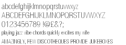 Nimbus Sans Novus Ultra Light Condensed