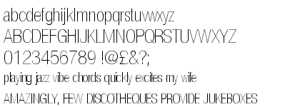 Nimbus Sans Novus Ultra Light Condensed (D)